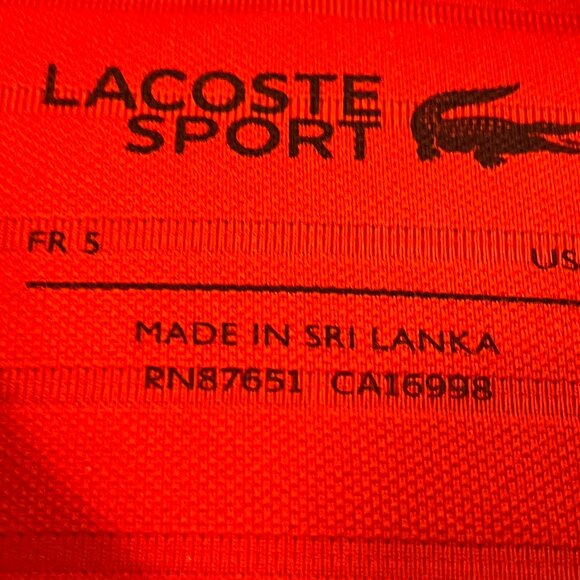 Lacoste Men's SPORT Textured Breathable Four-Button Golf Polo Jacquard Jersey - Picture 4 of 6